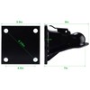 NovelBee 2-5/16" Flat Mount Trailer Coupler with Bolts Hardware,Black Powder