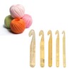 5 Piece Large Crochet Hook Set 12-25 mm Crystal Crochet