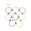 10PCS Kids Exercise Hoops Jumping Hopscotch Game Rings for Sensory