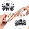 AFCJLTO Pack of 6 Plastic Hair Combs, Fully Circular Stretch,