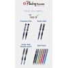 Platignum Tixx Blue Gel Ink Roller Ball Pen [Pack of
