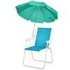 Unbranded Portable Folding Beach Chair With Sunshade Sit For Outdoor