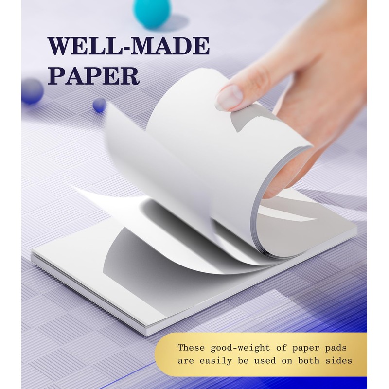 Notepads 3x5, 6 Pack Small Note Pads, Server Note Pad,