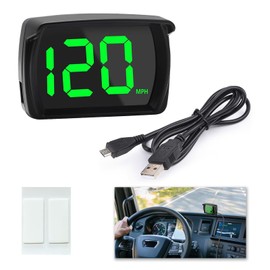 Digital GPS Speedometer Car MPH HUD, GPS Digital Speedometer with LED, Car HUD Head Up Display MPH, Large Font Display Speedometer, Digital Speedometer for Cars, Trucks & Motorcycles, USB Plug & Play