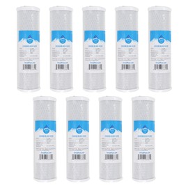 9-Pack Denali Pure 10 inch Sediment Filter Replacement - Compatible with iSpring RCC7, OmniFIlter U25, APEC ROES-50, APEC RO-90, Aqua Pure AP101T, Culligan HF-360, iSpring RCC7AK, DuPont WFPF13003B