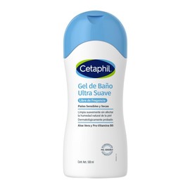 CETAPHIL® Gel de Baño Corporal Ultra Suave, Sin Fragancia, Aloe Vera y Vitamina B5, 500ml, Todo Tipo de Piel