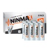 NINMAX Lithium AA Batteries 3500mAh, 8 Pack 1.5V Longest Lasting