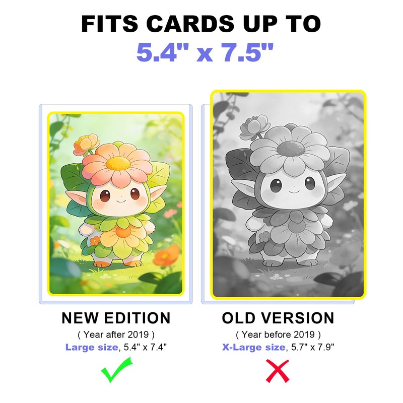 5x7 Toploader for Jumbo Cards - Perfect Fit for 5.4"