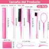 15PCS Peines para Peinar el Cabello Mujer, con 2 Velcro