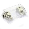 VOODOO Brushed Nickel Fuse Holder 2/0 or 2/0 or 1/0