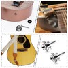 2 Pack Guitar Strap Fixator Metal Guitar Strap End Button