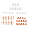 TEHAUX 46pcs Nozzle Kit for Plasma Cutter High Compatibility Easy