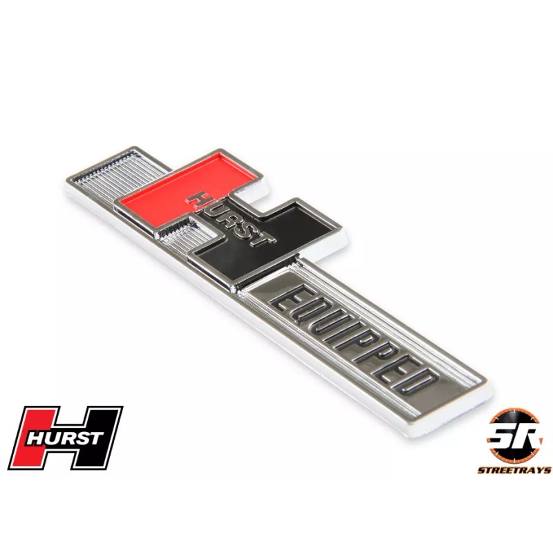 Hurst Chrome Plated ABS Plastic Red x Black Hurst Equipped