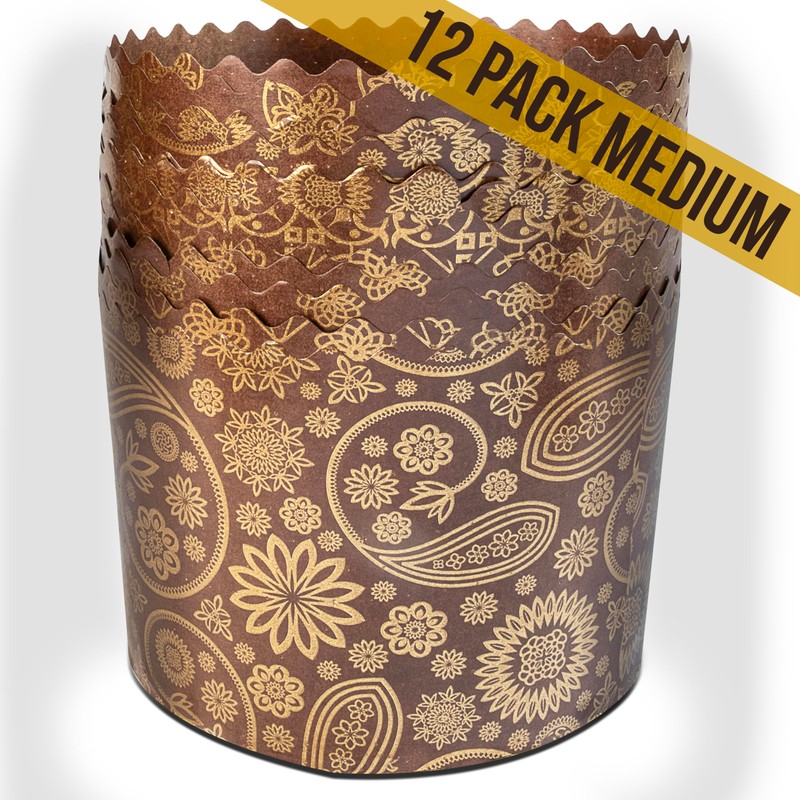 12 oz Round Panettone Paper Mold | 12 Pack |