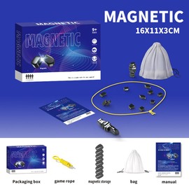 NACOOL Juegos de ajedrez magnéticos, Juegos de Mesa, Juegos magnéticos, Juegos de Estrategia,Juegos de Mesa magnéticos Muy adecuados para la interacción con Familiares y Amigos. (Estilo de Cuerda)