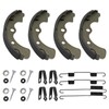 Front Brake Shoes Springs Pins Left&Right for Kawasaki Mule 3000