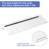 BOOMIBOO Clear Acrylic Tilted Computer Keyboard Holder for Ergonomic Typing,