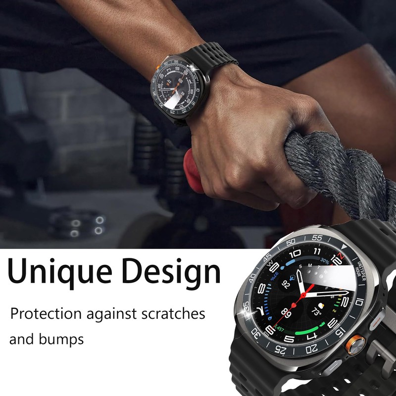 Lamshaw for Galaxy Watch Ultra 47mm Bezel Ring, Reinforced Metal