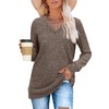 Sampeel Fall Sweaters for Women Trendy 2026 Long Sleeve V