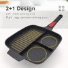 Bobikuke 3 in 1 Grill Pan for Stove Tops with