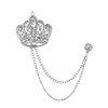 QPHYFXF Gifts for Husband: Retro Crown Lapel Pin with Long