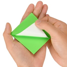 ideen.kollektiv IonNotes Electrostatic Sticky Notes - 1048 Sheets in 4 Colours (Orange, Green, Yellow, Rose Red) - 76mm x 76mm - Waterproof and Move Freely - Ideal for Meetings, Brainstorming, Office