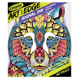 Crayola Art With Edge Jungle Animal Coloring Pages (40pgs), Cute Animals, Mandala Designs, Teen and Adult Coloring Books