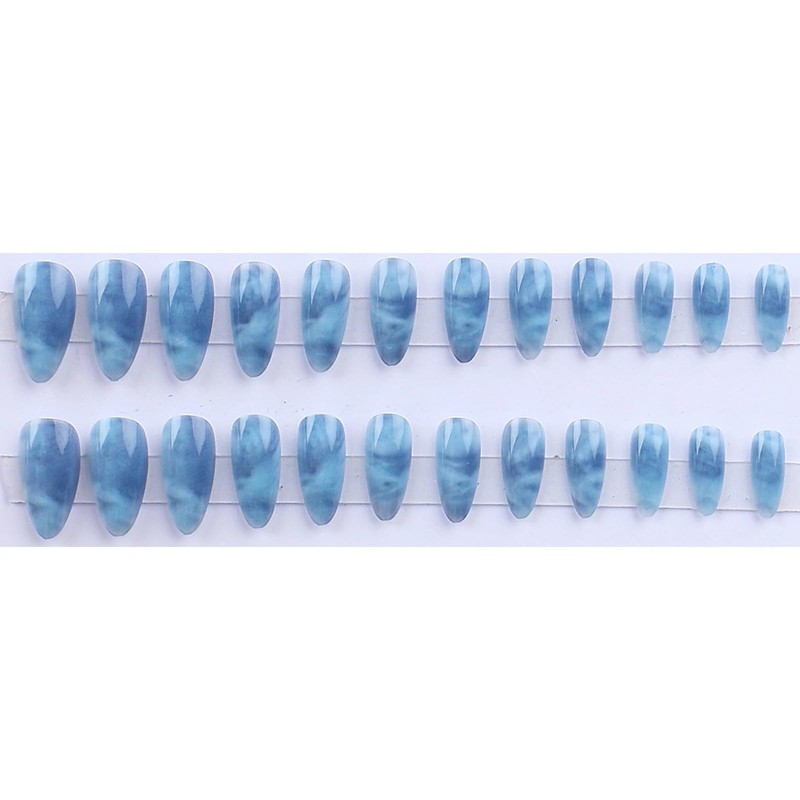 MERVF Medium Press on Nails Almond Fake Nails Press ons