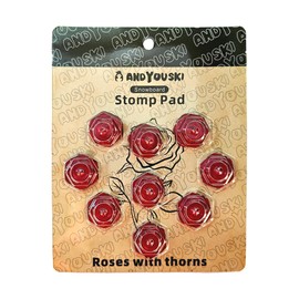 ANDYOUSKI 4-Layer Hexagonal Tapered Studs 18mm Aluminum Snowboard Stomp Pad - 9pcs (Red)