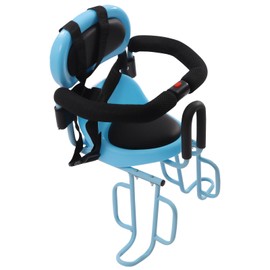 Kids Bicycle Rear Baby Seat Bike Fenced Seat for Child Carrier Rack Mounted with Handrail & Locking Mechanism for Baby (Blue)