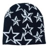 CORIRESHA Men Women Y2K Beanie Star Jacquard Knitted Hats Winter
