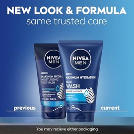 Moisturizing Face Wash por Nivea Limpiador Facial Humectante para Hombre, 150 ml (5 oz)