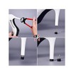 6 Pairs Black Durable U-Shape Heel Tips Replacement High Heel
