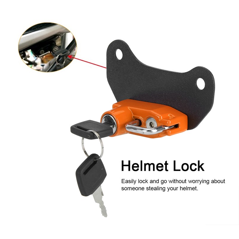 Motorcycle Modification Aluminum Alloy Helmet Lock Mount Hook Fit for