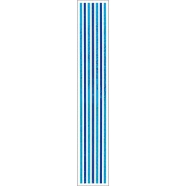 Hambly Prismatic Border Stickers, Blue Lines - 25 Sheets