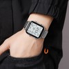 Men Led Digital Watch Creative Square Waterproof Backlight Pedometer Sports