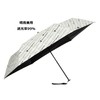 Champion CHU25MN55 Mini Folding Umbrella, Off-White, Logo Pattern, 21.7 inches