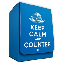 Keep Calm and Counter it- 1 Iconic Elemental Blue Deck Box by MAX PRO (fits Magic / MTG Cards)