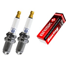 BRISK Premium Racing MOR12LGS 3166 Spark Plugs (Pack of 2)