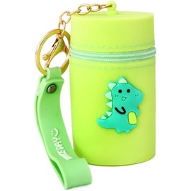 Mini Lovely Key Chain Portable Coin Pocket, Cute Portable Silicone Coin Purse Headphone Storage Bag Multifunctional Coin Pocket Silicone Coin Purse Bucket Bag