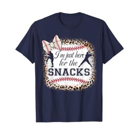 Baseball-shirt I'm Just Here For Snacks Funny Sister T-Shirt
