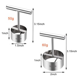 2PCS New Stainless Steel Vegetable Drill Fruit Corer Remover Veggie Corers With 2 Sizes for Coring and Hollowing Out Zucchini, Potatoes, Carrot, Apple, Eggplants, Tomatoes, Bell Peppers, Easy to Use