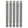 HARFINGTON 5pcs T40 Torx Head Screwdriver Bit 1/4" Hex Shank