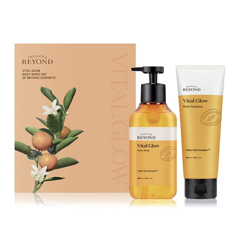 Beyond Vital Glow Body Basic Set (Wash 300ml+Emulsion 150ml) /