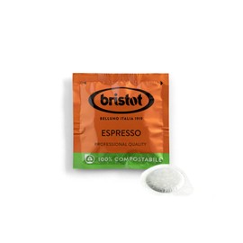 Bristot Single-Serve Compostable Coffee Pods | Low Acid | E.S.E. Coffee Pods | Medium Espresso Roast | Pack of 150