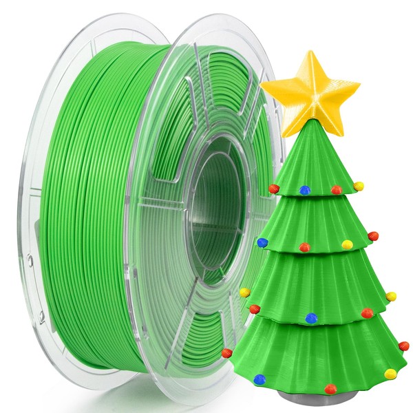 iSANMATE High Speed PLA+ 3D Printer Filament, Christmas Green PLA+