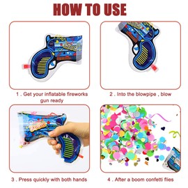 Pack of 16 Party Confetti Cannon Confetti Birthday Glitter Paper Confetti Bomb Shooter Confetti Biodegradable Confetti Cannon Wedding Pistols Confetti Gun Confetti Pieces Paper