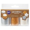 Wilton Sprinkles Sanding Sugars, White Sliver & Gold, 3 Ounce