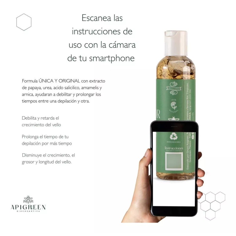 ApiGreen Kit Inhibidor De Vello Apigreen Talco Y Jabón De