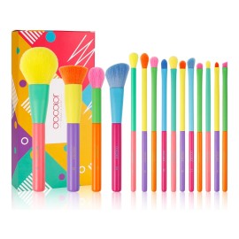 Juego De Brochas De Maquillaje Docolor Oficial, 15 Piezas